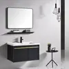 Venta al por mayor de fábrica Nuevo Gabinete de Baño Aleación de Aluminio Moderno Simple Personalidad Lavabo Integrado Lavabo de Baño