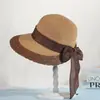 Sombrero de Playa de Ala Ancha de Verano con Cinta para Mujer, Protección Solar, Sombrero de Sol que Cubre el Rostro para Vacaciones en la Costa, Sombrero de Paja de Moda para Viajes