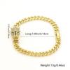 Distrito de Lu Suministro Transfronterizo Nueva Pulsera Cobre Chapado en Oro Moda Hip Hop Exagerada Pulsera de Leopardo Pulsera Personalizada