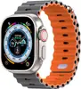 Adecuado para correas de Apple Watchs456789/10/11 Correas de Apple Modificadas Correas de Reloj de Silicona Marina