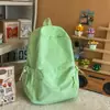Mochila Escolar Fresca e Simples Estilo Japonês, Cor Sólida, Leve, Mochila de Viagem Estilo Floresta, Versão Coreana, Versátil para Homens e Mulheres, Mochila para Laptop