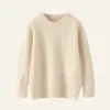 Categoría a Suéter de Punto para Niños Cuello Redondo Pulóver Camiseta Base Niños y Niñas Suéter de Lana Top para Niños Pequeños