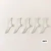 Calcetines Nuevos Estilo Lolita para Primavera y Verano, Todo Blanco con Malla Floral Oculta, Calcetines de Tubo Medio, Calcetines de Encaje Estilo Japonés