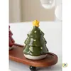Árbol de Navidad Creativo Portapalillos de Dientes de Alto Valor Lindo Dispensador de Palillos Uso en Casa Caja de Almacenamiento de Bastoncillos de Algodón para Hilo Dental Palillos