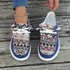 Zapatos de Lona para Mujer de Tallas Grandes, Estilo Europeo y Americano, con Cordones, Mocasines Planos Casuales, Zapatos de Tela para Mujer, Colección Primavera y Otoño 2026
