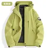 Chaqueta de plumas tres en uno para otoño e invierno, 0.05 kg por pieza, con forro interior desmontable, cortavientos, impermeable y resistente al desgaste, abrigo para deportes al aire libre