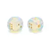Dados de cristal natural de 15 mm, dados de seis caras de ágata y jade, grabados con números, accesorio para juegos de mesa de ocio y entretenimiento, artículo decorativo
