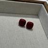 Pendientes Pequeños de Perla Cubo de Azúcar, Estilo Lujo Ligero, Nuevos Pendientes Populares Otoño e Invierno, Lujo Ligero, Gama Alta, Pendientes Elegantes y Atmosféricos