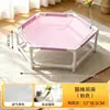 Cama para gatos apta para todas las estaciones, hamaca para gatos extragrande, cama elevada de verano, a prueba de humedad, nido para dormir para mascotas extraíble y lavable