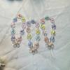 Cordón para teléfono móvil Cadena corta para muñeca Hecho a mano con cuentas Colgante de flor pequeña Exquisita pulsera de flores coloridas para mujer