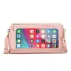 Bolsa para Teléfono Móvil para Mujer 2024 Nuevo Estilo Pantalla Táctil Simple Estudiante Uso Bolsillo con Cremallera Estilo Coreano Mini Bolso Cruzado Billetera