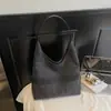 Bolsa de Lona Feminina Grande Capacidade 2025 Nova Casual Versátil Coreana Nicho Ins Bolsa de Ombro Bolsa Tote para o Dia a Dia