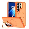 Amazon Transfronterizo 2025 Modelo Nuevo Adecuado para Funda de Teléfono Móvil Samsung S26Ultra con Soporte Magnético, Colores Brillantes Contrastantes y Protección Anticaídas