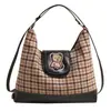 Bolsa Tote Casual para Mujer, Gran Capacidad, Nuevo Modelo 2025, Bolso Cruzado para Mujer, Bolso de Hombro a Cuadros, Bolso de Viaje Moderno y Versátil