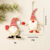 Venta Caliente Transfronteriza Colgante de Papá Noel Arreglo de Escena Navideña Decoración de Árbol de Navidad de Madera Colgante en stock