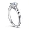 Anillo de mujer Tong Lin, anillo de plata esterlina s925, joyería para mujer, anillo de diamantes con forma de huevo de moda, fabricantes de moda, anillo al por mayor