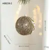 Novas Bolas de Natal de Espuma Cor Champagne com Glitter e Lantejoulas para Decoração de Árvore de Natal