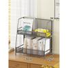 Estante de Mesa Organizador de Mesa Prateleira de Armazenamento Multicamadas Prateleira em Camadas para Mesa de Escritório Estante de Armazenamento para Mesa de Escritório de Dormitório de Estudante