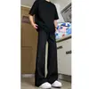 Pantalones casuales estilo americano para hombre, nuevos pantalones holgados rectos de pierna ancha con caída para primavera y otoño, pantalones deportivos de cintura alta de moda