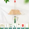 Linterna de tejido de bambú para el Día de Año Nuevo, linterna mini brillante de mano, paquete de materiales para manualidades DIY para niños, estilo antiguo, bote pequeño