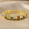Nuevo Pulsera de Flor de Esmalte Hueco Cloisonné Estilo Chino con Accesorios de Diamante Coloridos, Lote Mixto Multicolor, Directo de Fábrica, Al por Mayor en Stock