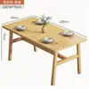 Mesa de Comedor Nórdica para Apartamentos Pequeños, Mesa de Comedor Moderna y Sencilla para Casa de Alquiler, Juego de Mesa y Sillas Rectangulares de Lujo Ligero, Sencillo