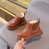 Botas de moda para niñas, botines cortos de otoño estilo británico para niños, botines de corte bajo de moda para niñas jóvenes, botas tipo Dr. Martens para niñas