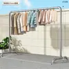 *Perchero de tubería galvanizada, expositor, estante de pie para secar ropa, estantería, perchero para ropa, perchero de un solo poste, tendedero de tubería de agua