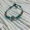 Nova pulseira de contas do Nepal estilo étnico transfronteiriça pedra natural moda retrô pulseira versátil nicho tecida à mão