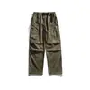 Pantalones Casuales Tácticos de Tres Pruebas para Explorador Estilo Funcional para Exteriores Cremallera Lateral Rectos Alta Costura Resistentes al Agua Pantalones Largos para Hombre