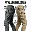 2026 Calças Cargo Masculinas de Verão Transfronteiriças, Modernas, Versáteis, Emagrecedoras, Estilosas, de Corte Reto, Calças Únicas Estilo Militar Atacado