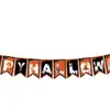 Bandeirinhas de Papel para Halloween com Abóboras de Desenho Animado, Letras, Morcegos, Aranhas e Caveiras para Decoração de Festa em Bar