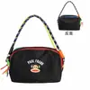 Bolsa de aseo deportiva Dopamine de Paul Frank para mujer, Bolso cruzado de nailon con bloques de color de gran capacidad, Bolso de mano