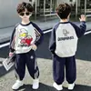 Conjunto de Ultraman para niño, colección de otoño, conjunto de sudadera, nuevo estilo primavera/otoño 2026, conjunto fresco de dos piezas de manga larga para niños