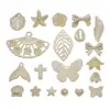 Perla de Imitación ABS Blanco Crudo Lazo Cruzado Estrella de Cinco Puntas Pulsera Hecha a Mano DIY Pendientes Accesorios de Joyería con Cuentas