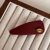 Horquilla Roja Dorada de Año Nuevo Exquisito Moño Pinza Pinza para Flequillo Pinza Rota Pinza de Pato Accesorios para el Cabello Horquilla Tocado