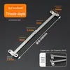 Haste de suporte dobrável de aço inoxidável espessado de duas dobras haste de puxar dobrável haste de suporte de porta de armário haste de puxar de móvel haste de suporte móvel 2mm