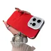 Funda de Teléfono con Patrón de Montaña Nevada de Terciopelo Adecuada para Apple iPhone 17 Promax Agujero Grande 16 Funda de Cuero 15 Cobertura Completa 14/13