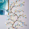 Luces de Enredadera de Árbol de Flor de Cerezo LED, Luces Decorativas para Dormitorio Controladas por Mando a Distancia, Guirnaldas de Navidad, Luces de Enredadera de Navidad USB