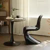 Cadeira de Jantar Italiana Preta Cadeira de Maquiagem Pantone Cadeira de Luxo Leve Banqueta de Maquiagem Cadeira de Mesa de Jantar de Designer