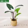 Sala de Estar Estilo Escandinavo Planta Verde Monstera Deliciosa Pequeno Vaso Planta Verde Falsa Enfeites Enfeites de Flores Artificiais Decorativos
