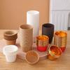 Molde para hornear dorado plateado mediano con borde rizado flanjeado plegado vaso de papel para pastel Molde para hornear vaso resistente a altas temperaturas 50 Piezas