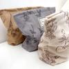 Nueva bolsa de cosméticos de pana, tipo clutch, con estampado floral, para el hogar, para viajes, estilo ins, bolsa de almacenamiento