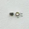 Aleación de Plata Antigua del Tíbet Patrón Mayorista Gráfico Apertura 5x7mm Cuentas Tubulares Cuentas de Buda Pulsera Collar Accesorios para Joyería DIY