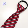Corbata de Hombre Cremallera Novio Boda Roja 8cm Vestido Negocio Nudo Negro Libre Perezoso Fácil de Tirar Azul Corbata