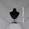 Prop de Modelo de Radiografía de Tórax Collar con Alfiler Soporte de Exhibición de Joyería para Bufanda Base de Madera Maciza Maniquí de Tórax