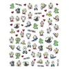 Nuevos en Stock Venta al por Mayor Pegatinas para Uñas Serie 3D en Relieve Ins Lindos Dibujos Animados Adhesivas Calcomanías para Uñas Graffiti