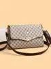 Bolso Cuadrado Pequeño Auténtico Estampado para Mujer 2025 Nuevo Versátil Bolso para Madre Política de Edad Media Bolso de Hombro Bolso de Mano Cruzado