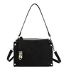 Bolsa Caja de Lujo Retro de Gama Alta para Mujer, Nuevo Modelo 2025, Bolso de Mano Versátil para el Trabajo, Bolso Tote Cruzado de Moda