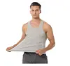 Camisa sem Manga de Algodão para Homens, Camisa Justa para Esportes e Fitness, Roupa Íntima de Segunda Pele Masculina, Ajustada ao Corpo, Respirável para o Verão, Absorvente de Suor, Comércio Exterior